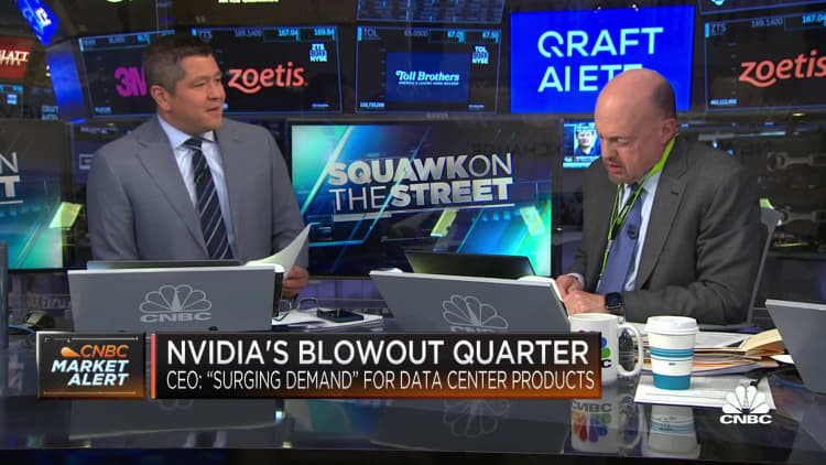 Jim Cramer on Nvidia's blowout quarter: I'm in awe of CEO Jensen Huang