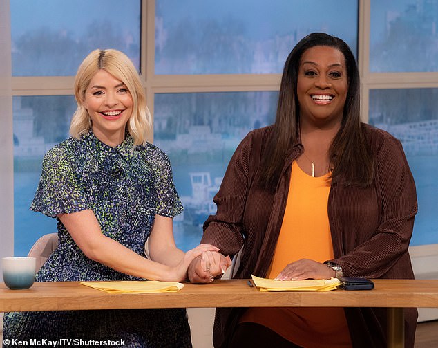 On screen: Holly, who has fronted This Morning for 14 years, is reportedly determined to fight on to keep her spot on the sofa and is said to be joined on Monday by Alison Hammond