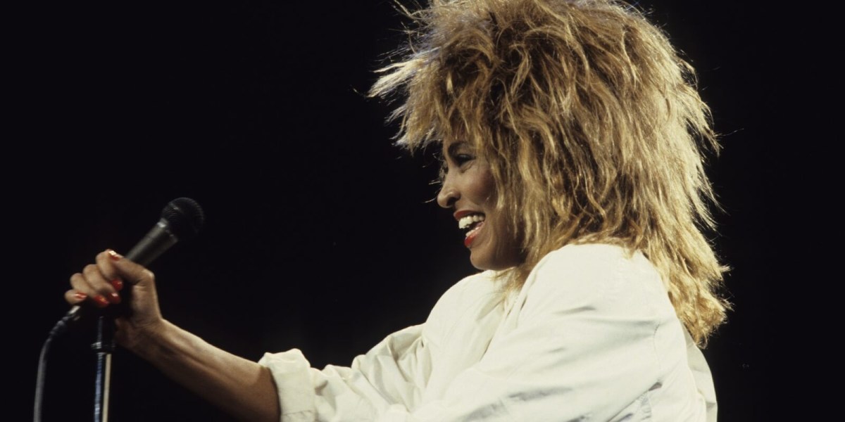 Tina Turner performs in New York City in the 1980s.