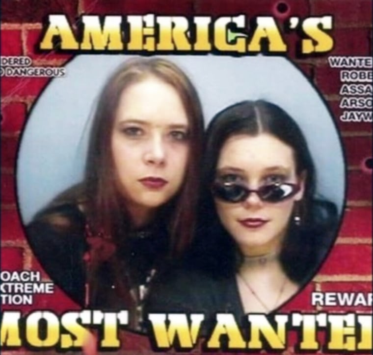 Jamie West (right) as a teen.