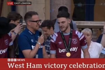 BBC forced to apologise as Declan Rice swears twice in X-rated interview