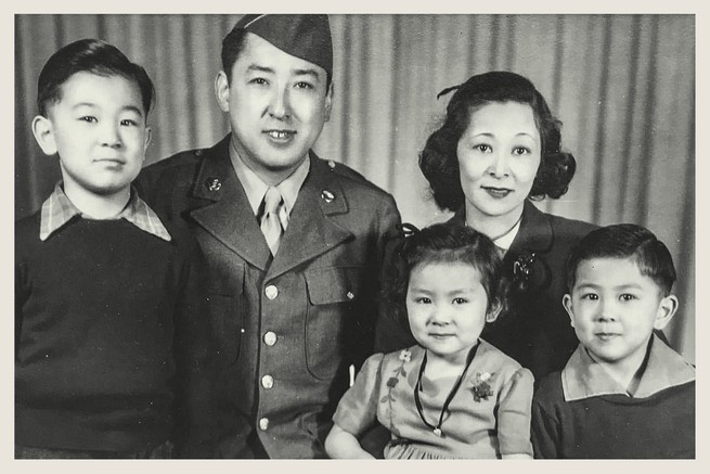The author's family during World War II. 