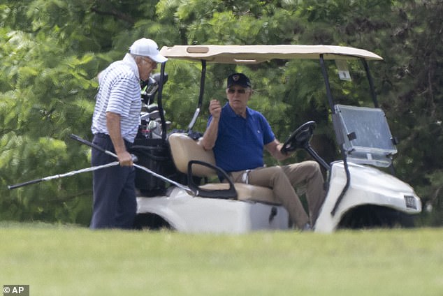 President Joe Biden was out golfing at the time of the sonic boom at Andrews Air Force Base