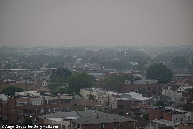 Air quality index levels in some parts of Brooklyn were as high as 226 on Tuesday