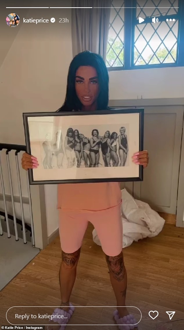 Sale: In addition to the outfits, Katie was also offering up a signed, framed photo of her and her former Loose Women co-stars in which they posed in their underwear