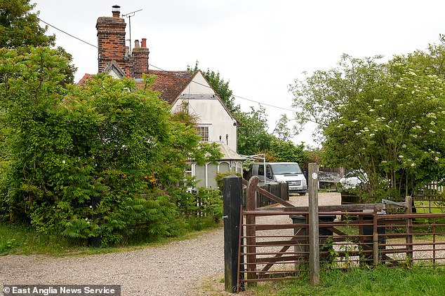 Pictured today: Lees Farm, Coggeshall, Essex, the home of Dr Robert Jones and was suspected of murdering his wife