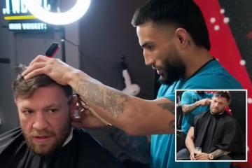 McGregor gets trim as fans  notice how bored UFC star looks with barber