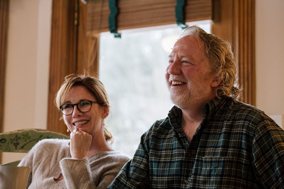 Melissa Gilbert and Timothy Busfield photographed in their former home.
