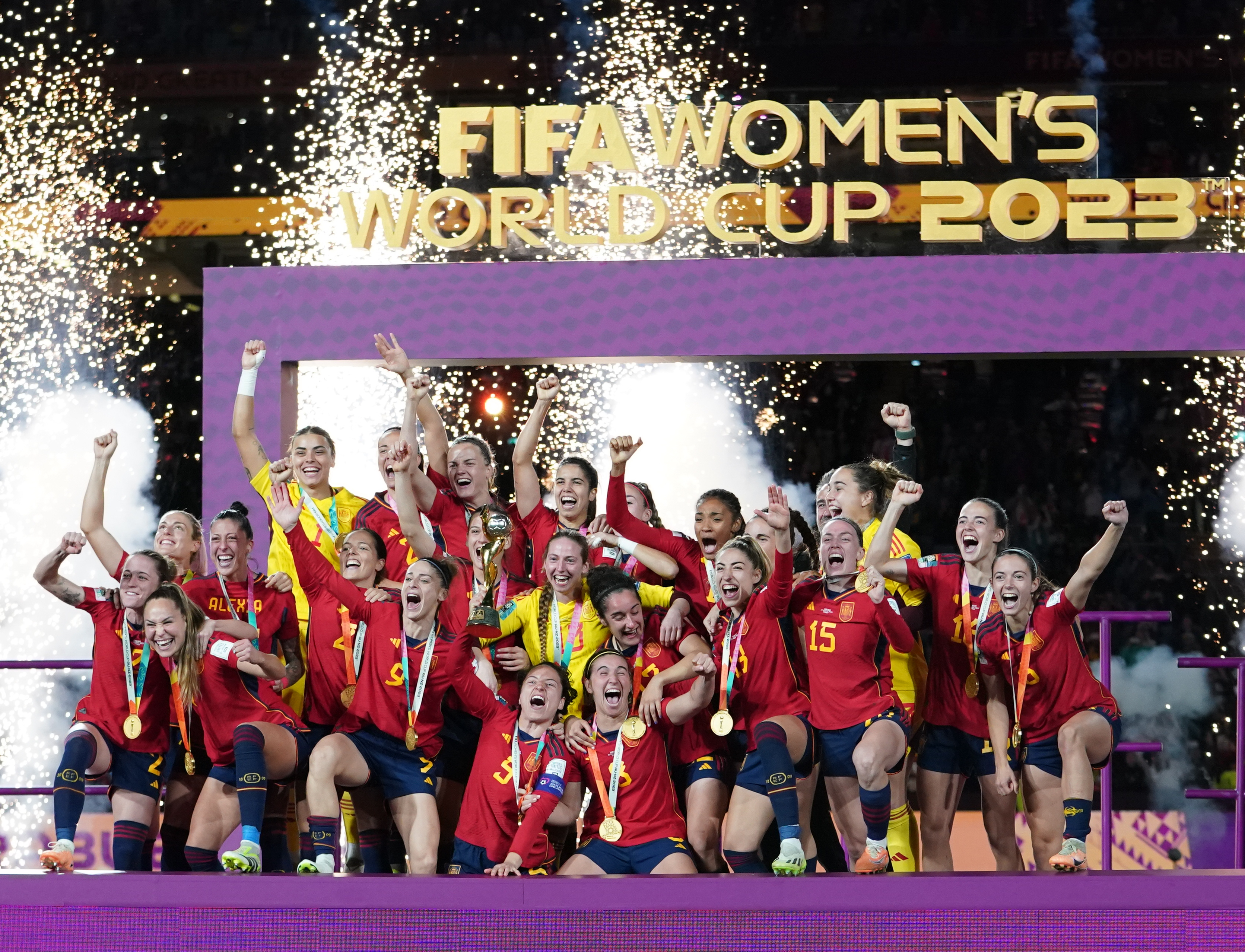 Spain beat England in the Women's World Cup final in Sydney in August