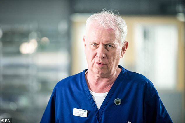 Hanging up his stethoscope: Derek, 75, revealed in May that he was finally hanging up his stethoscope and quitting the BBC drama Casualty after nearly four decades