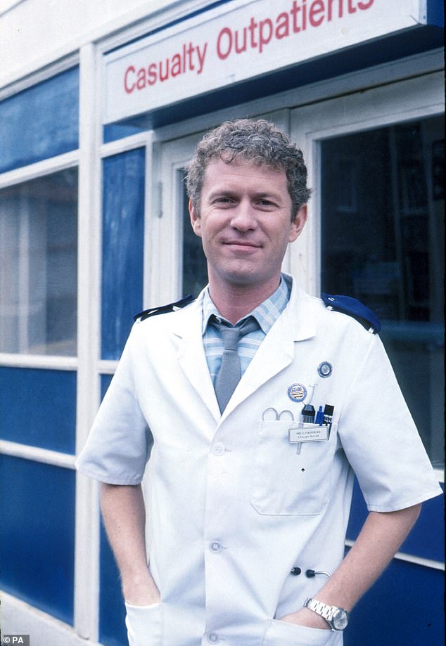 Throwback: Since appearing in the first series in 1986 (pictured), the 75-year-old star has been in nearly 900 episodes and is the longest-serving cast member on the BBC medical drama