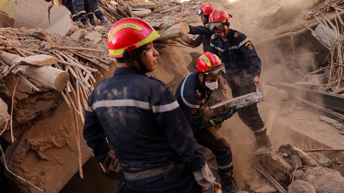 Morocco earthquake search efforts