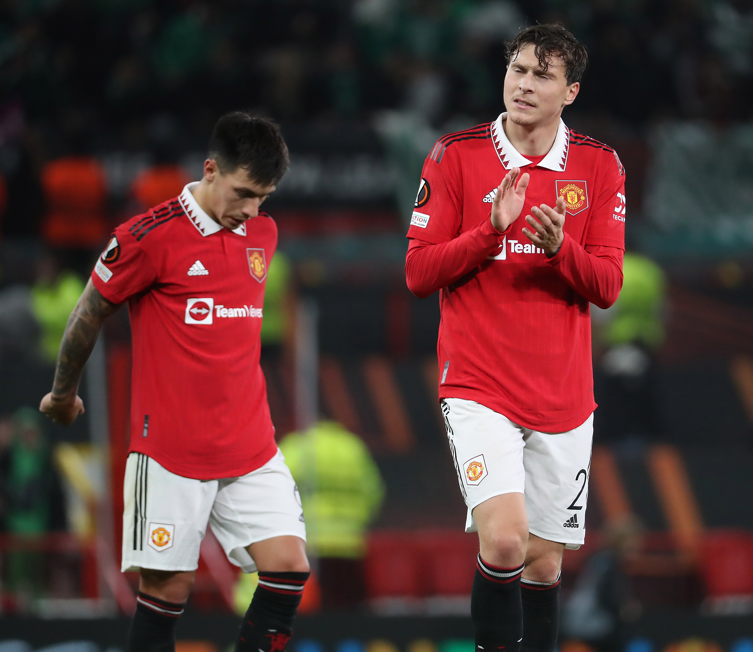 Lisandro Martinez and Victor Lindelof also had a falling out