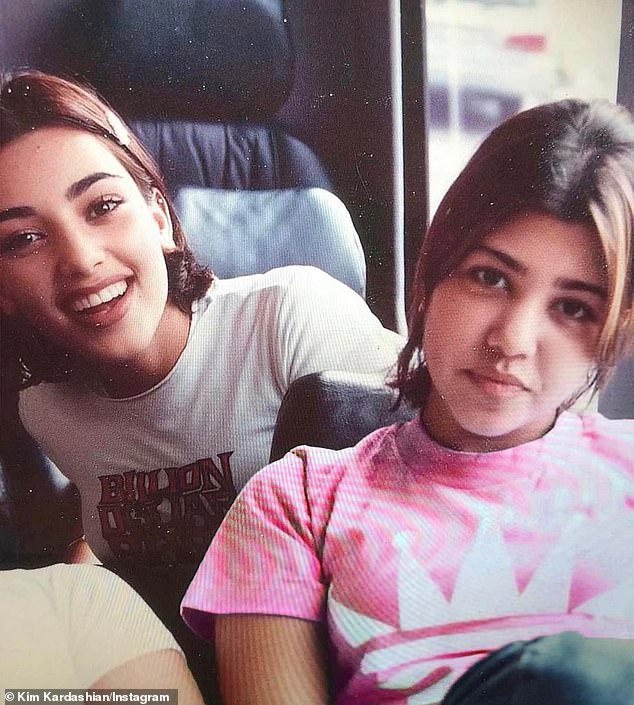 Through the years: The sisters pictured in 1994 long before they struck fame