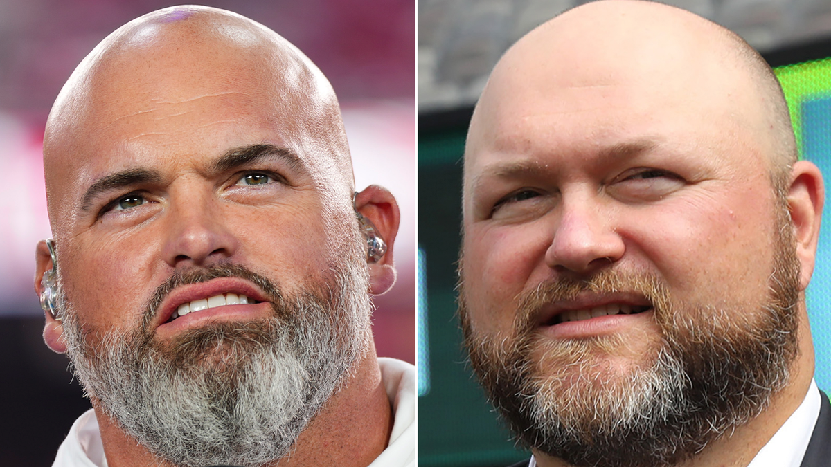 Andrew Whitworth and Joe Douglas side by side