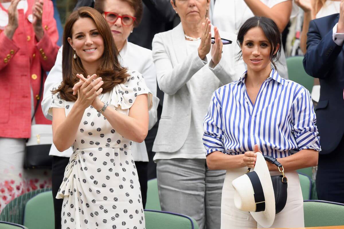 Kate Middleton and Meghan Markle at the Wimbledon Tennis Championships together