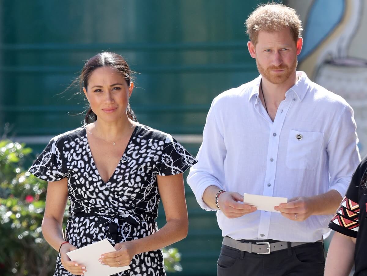 Meghan Markle and Prince Harry visit a Justice Desk initiative in Nyanga township during their royal tour of South Africa