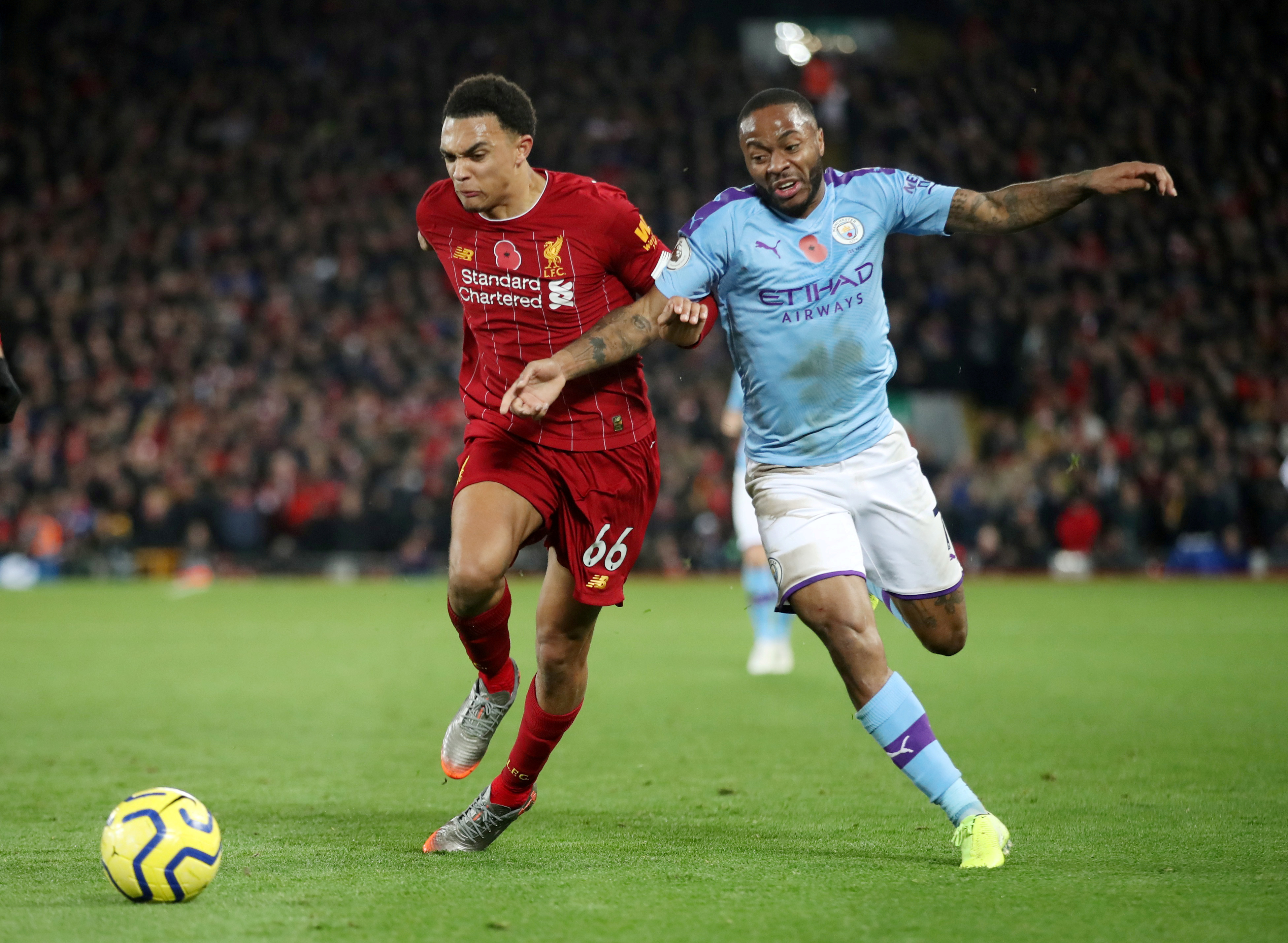 The 2019 clash between Liverpool and Man City tops the list