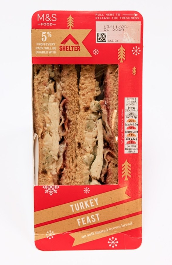 Bridie praised the high quality ingredients of M&S's festive offering