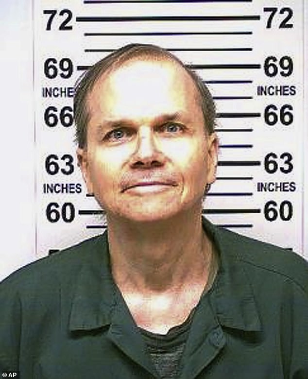 The man, a 25-year-old from Hawaii named Mark David Chapman (pictured), demanded an autograph from Lennon – then waited till the star returned that evening and shot him dead