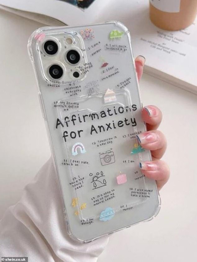 The case contains a number of 'positive affirmations' for anxiety sufferers