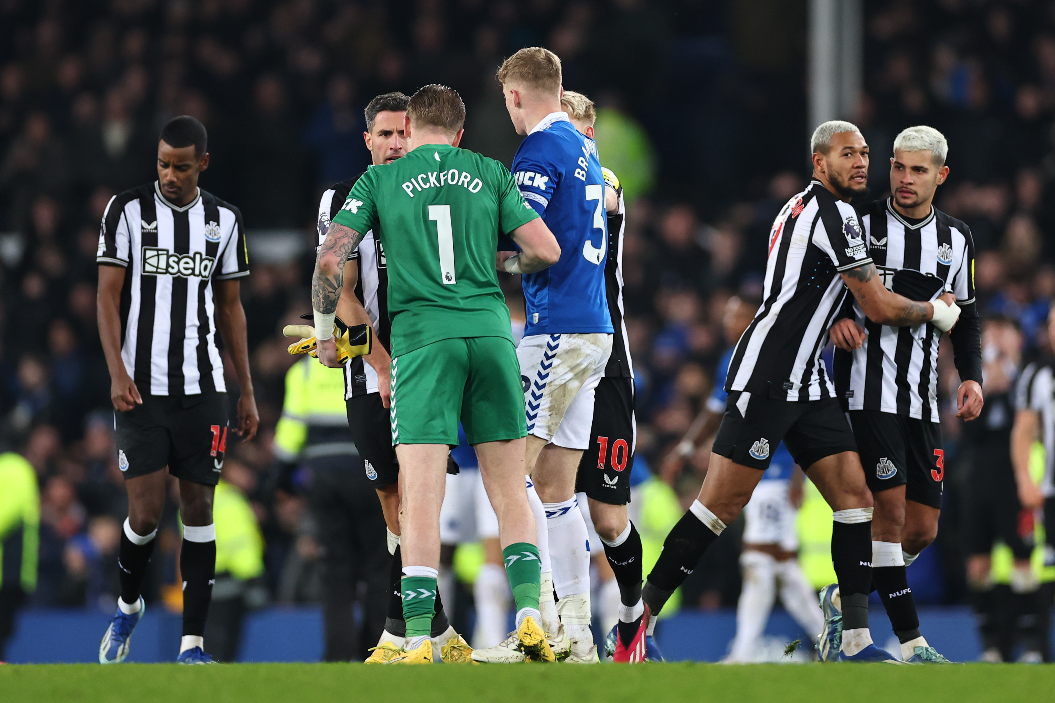 Newcastle players appeared furious with the England No1