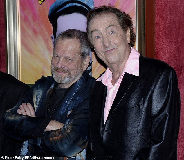 Terry Gilliham is pictured with Eric Idle in 2009